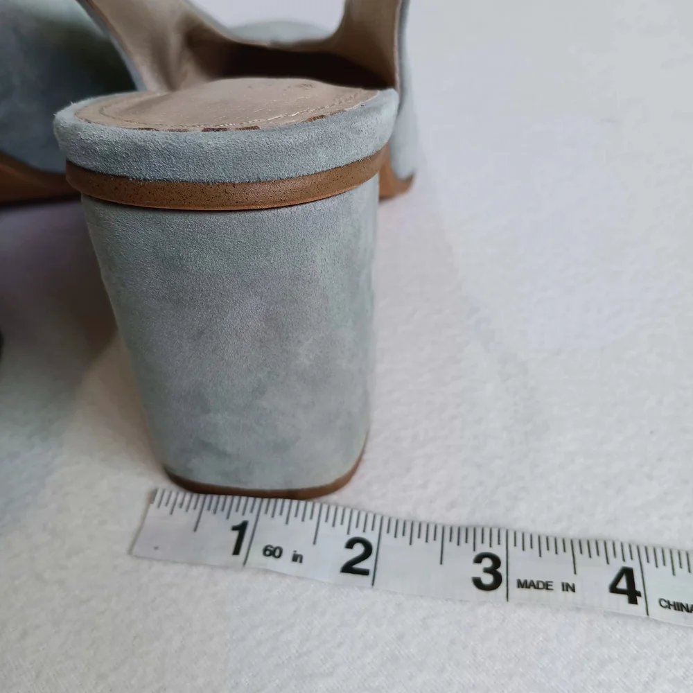 Caslon Sz 7M Light Blue Slingback Suede Heels (See Photos For Small Flaws)
